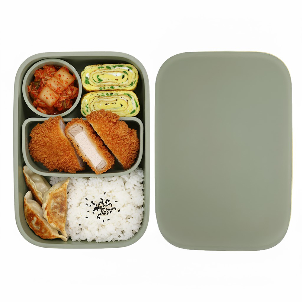 홈하우스 프리미엄 실리콘 런치박스, 올리브, 1개 21,900원