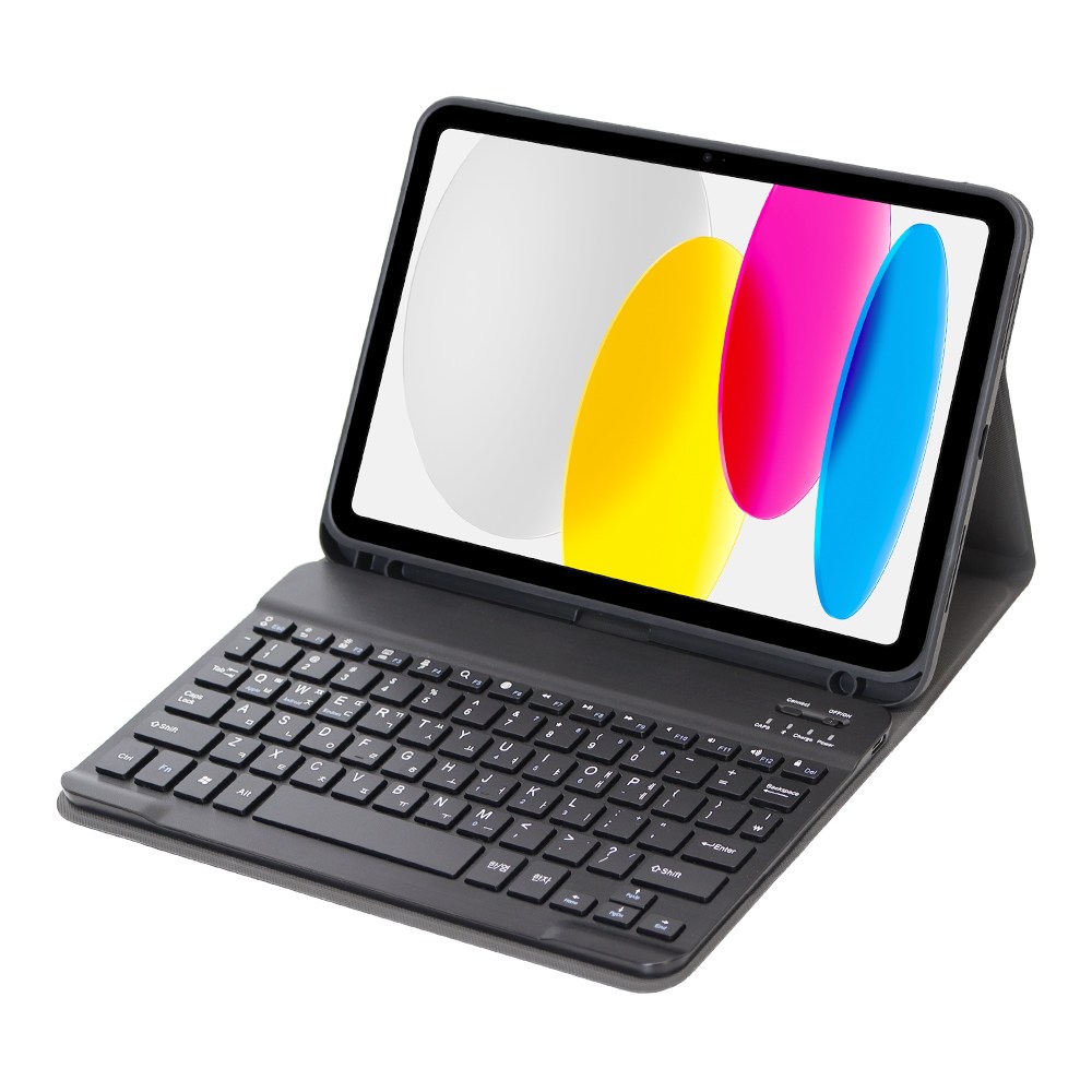 데이웍스 아이패드 8세대 9세대 10.2인치 블루투스 키보드 케이스 교육청 디벗 학교, 모티보 라이트_블랙, 1개 36,900원