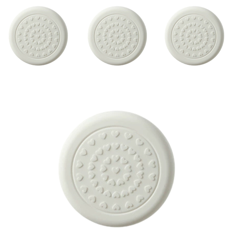 올하이 의자 가구 부착형 PVC 실리콘 소음 미끄럼방지 의자발패드 화이트 원형 6,400원