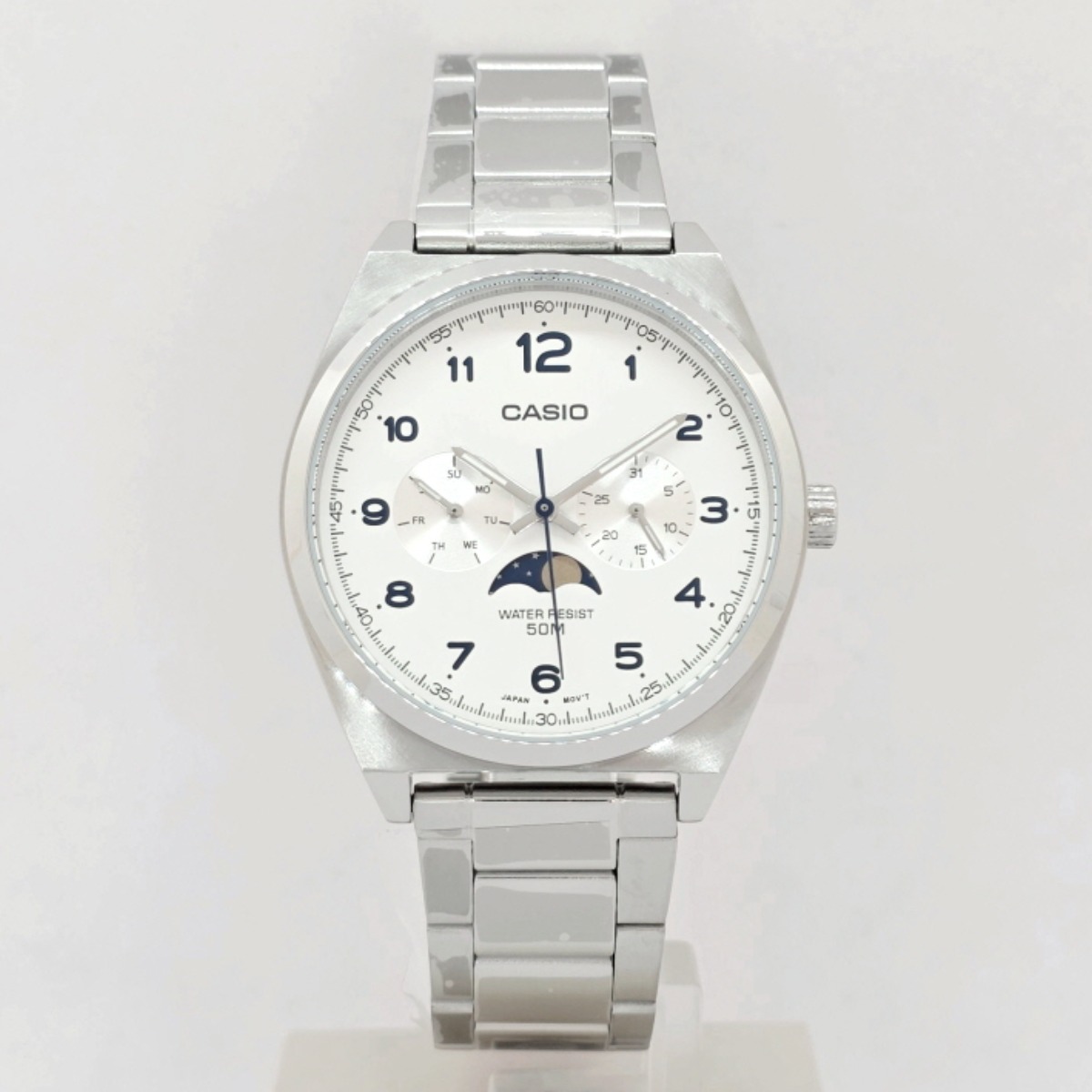 백화점AS 카시오 CASIO 아날로그 쿼츠 문페이즈 메탈 남성 손목시계 MTP-M300D-7AVDF 135,280원