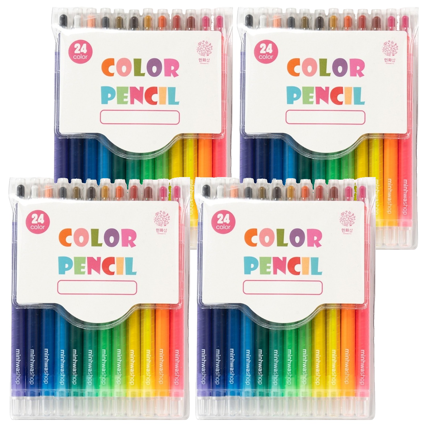 민화샵 색연필 I230025B, 24색, 4개 36,060원