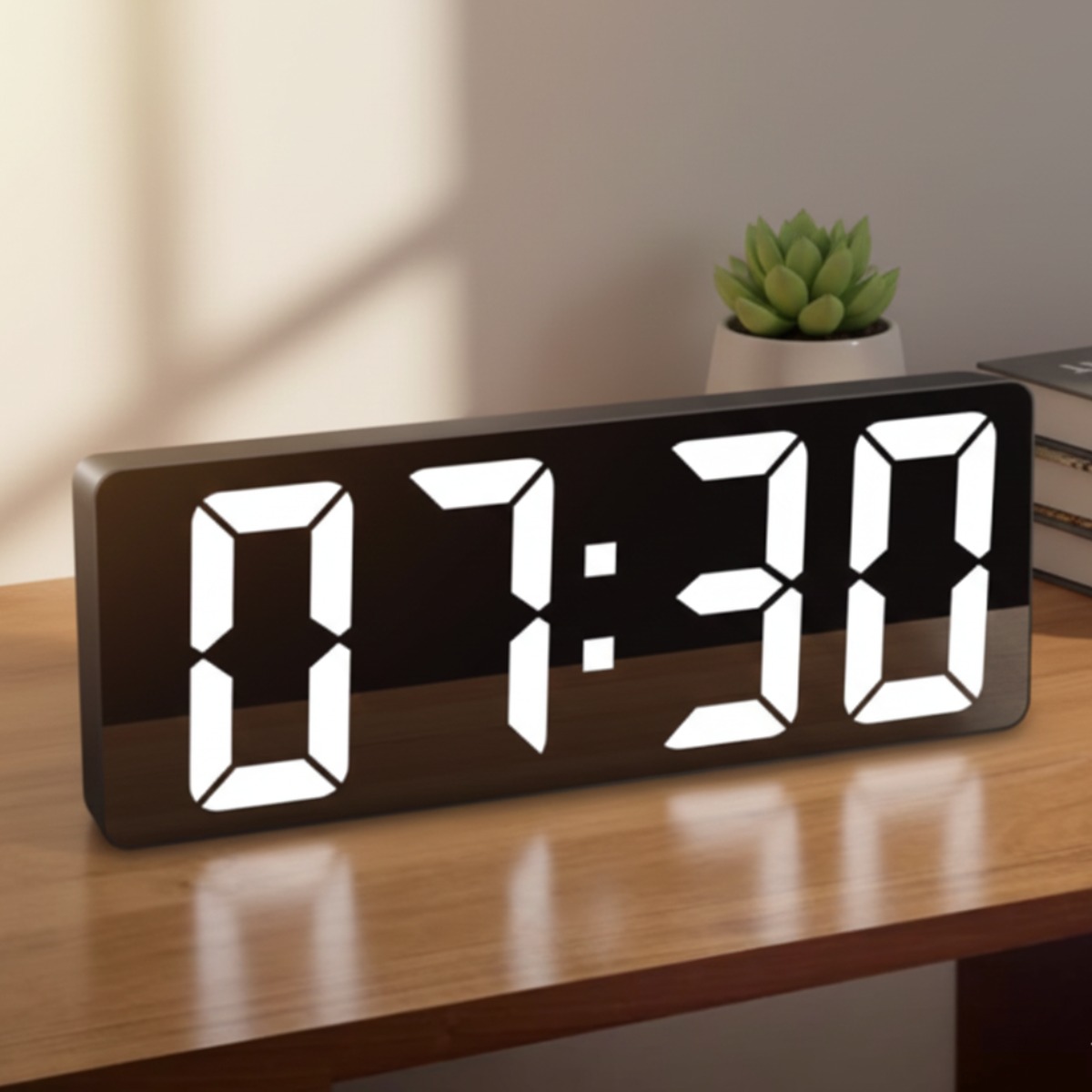 브루머 LED 심플 디지털 시계 모던 인테리어 LED 거실 시계, 현재가 30,000원