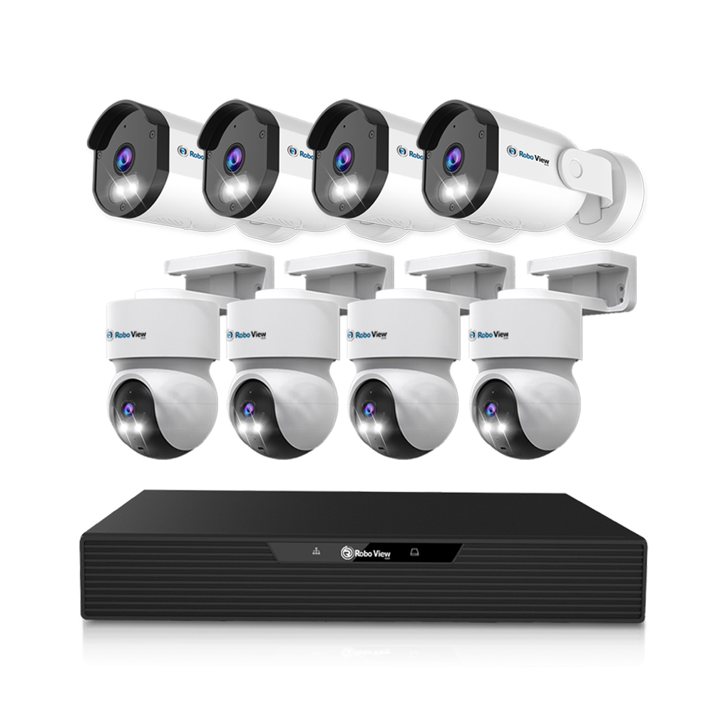 글로벌아이넷 로보뷰 NVR 8채널 AI CCTV POE 녹화기 4K UHD N5 4개+A7 4개 1,330,000원