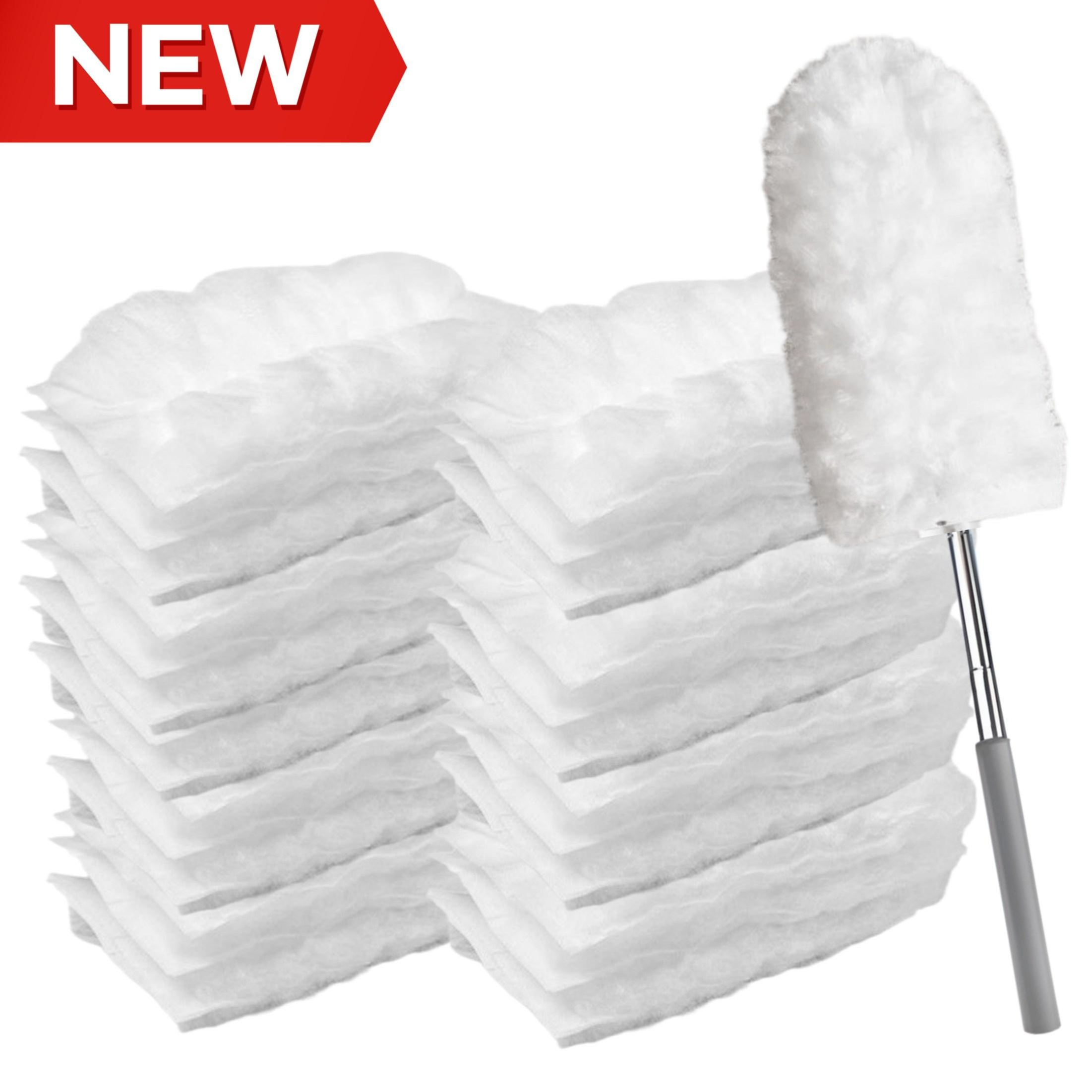 PDG 정전기 길이조절 먼지털이 핸들1P+리필20개, 화이트, 1세트 10,400원