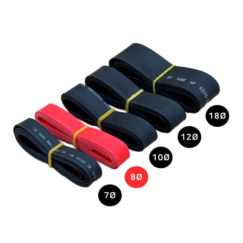 이음케이블 국산 열 수축튜브 7파이 8파이 10파이 12파이 18파이 전선 케이블 배선 보호 정리 마감 컬러튜브, 1개 8,980원