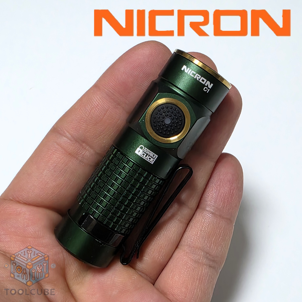 니크론 LED 충전식 미니 후레쉬 손전등 랜턴 캠핑 EDC C1 그린 64,800원