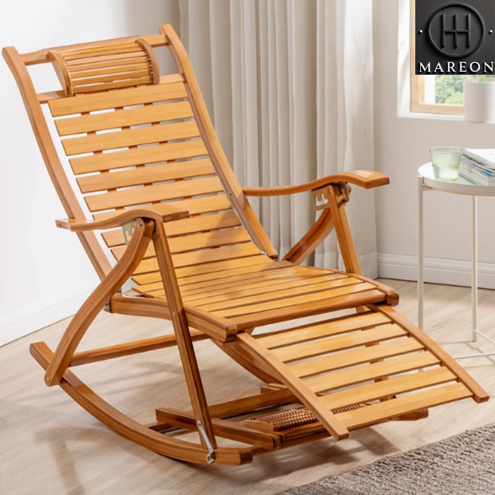 마레온 원목 접이식 흔들의자 각도조절 리클라이너 흔들의자 127,900원