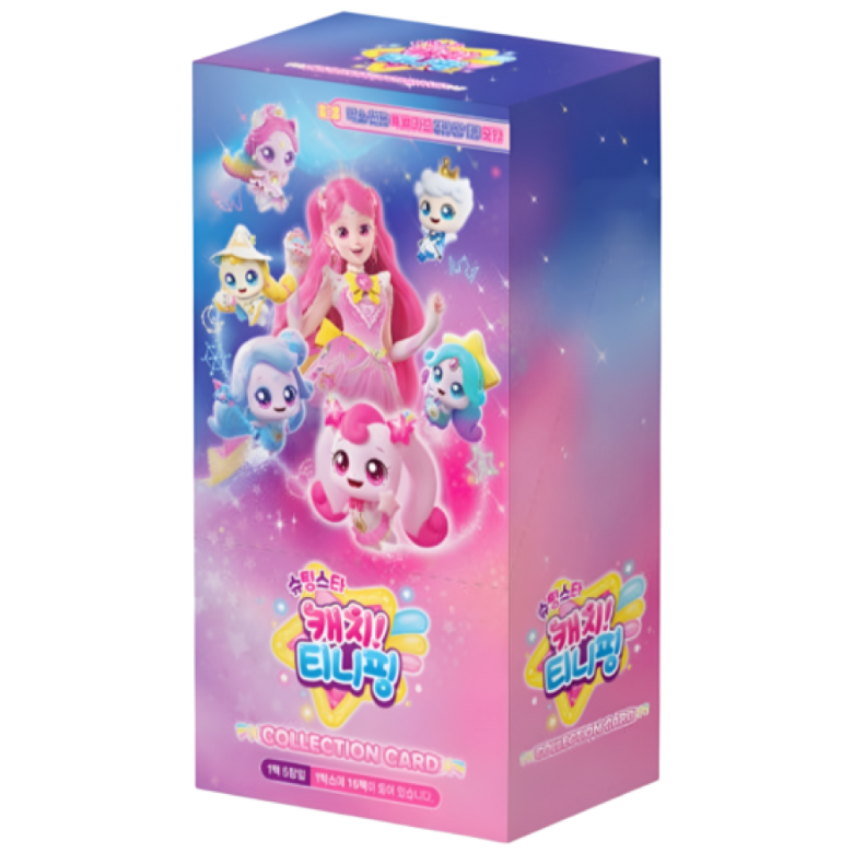 슈팅스타 캐치 티니핑 컬렉션 카드 1박스 15팩 (프로모션 팩 포함) 하츄핑 어린이 선물 / 투명 보관 슬리브 100매 증정, 1개 29,900원
