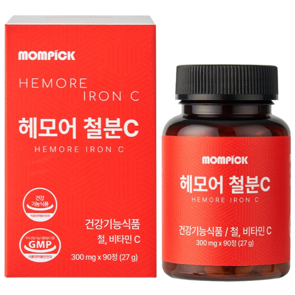 맘픽 여성 철분제 임산부 남성 철분 영양제 mompick, 1박스, 90정 16,600원