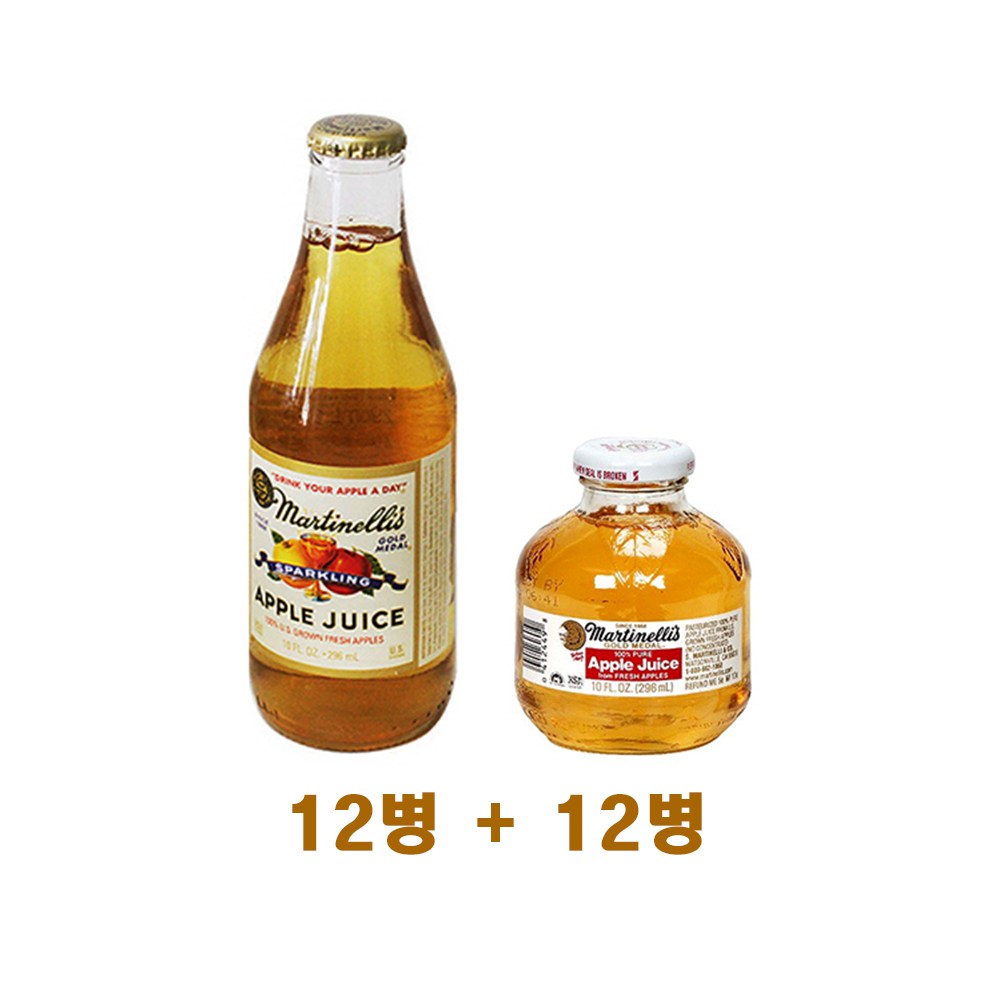 골드메달 스파클링 애플쥬스 296ml x 12p + 마르티넬리 골드메달 애플주스 296ml x 12p 239,700원