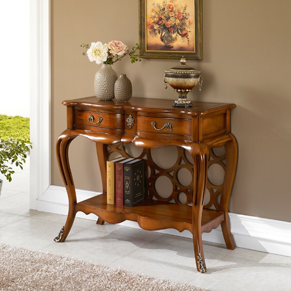 유캐슬 마호가니 원목 엔틱 쿠스노 콘솔_착불배송, B타입 285,000원