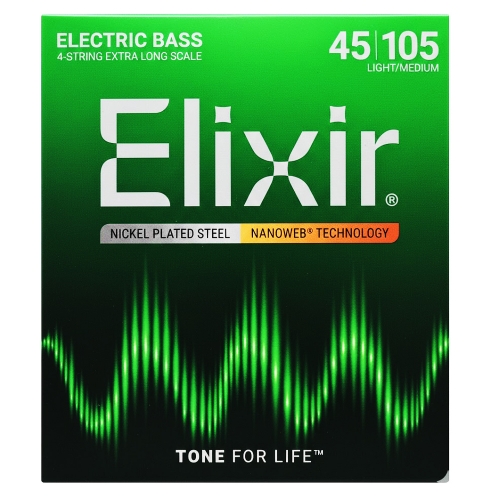 엘릭서 베이스 니켈 플레이트 스틸 라이트 미디엄 14087 Elixir 베이스 스트링 45-105 80,000원