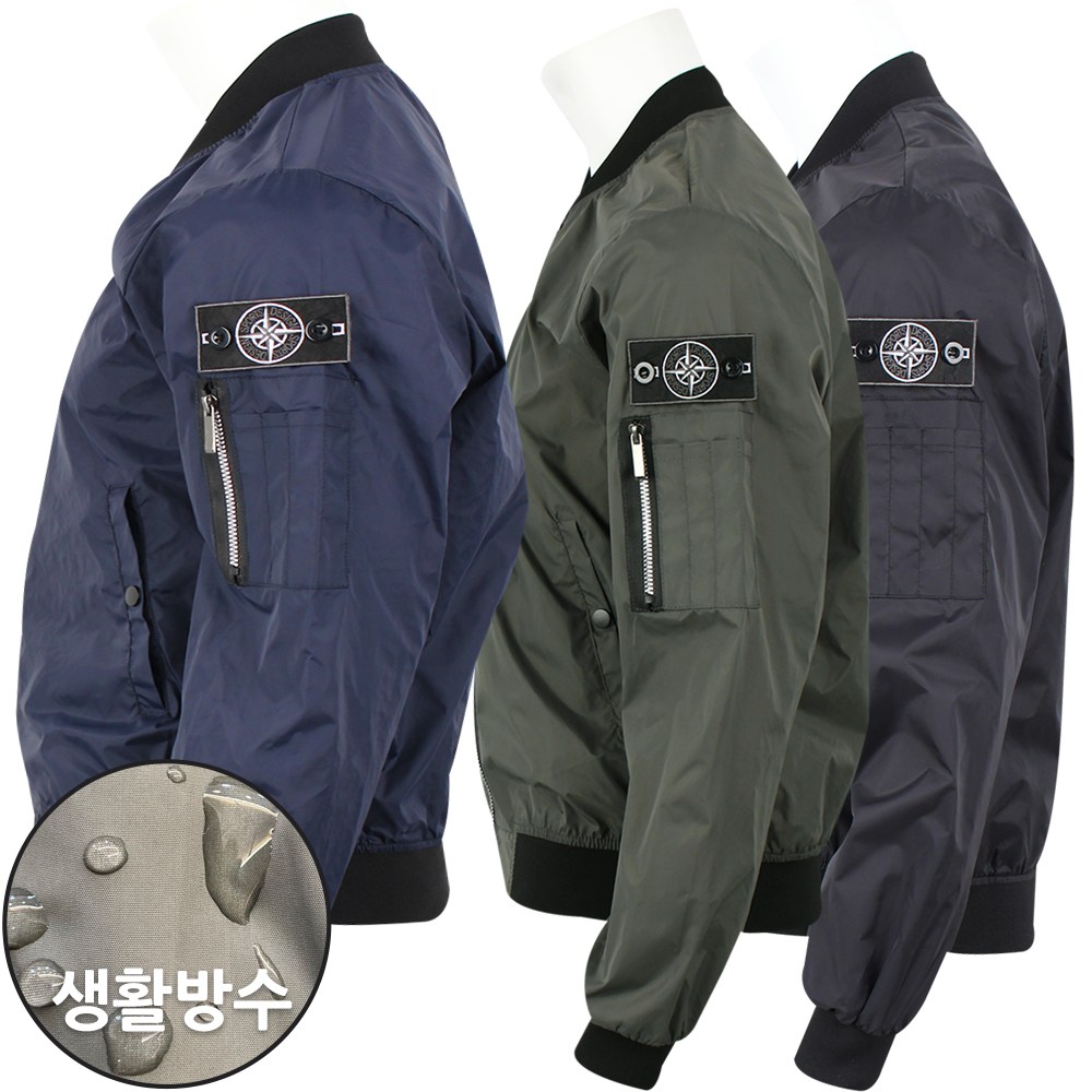 [더빅보스] BW-KP 와펜 윈드점퍼_ 남성 홑겹 생활방수 원단 등산복 블루종 외출복 아웃도어 자켓 19,800원