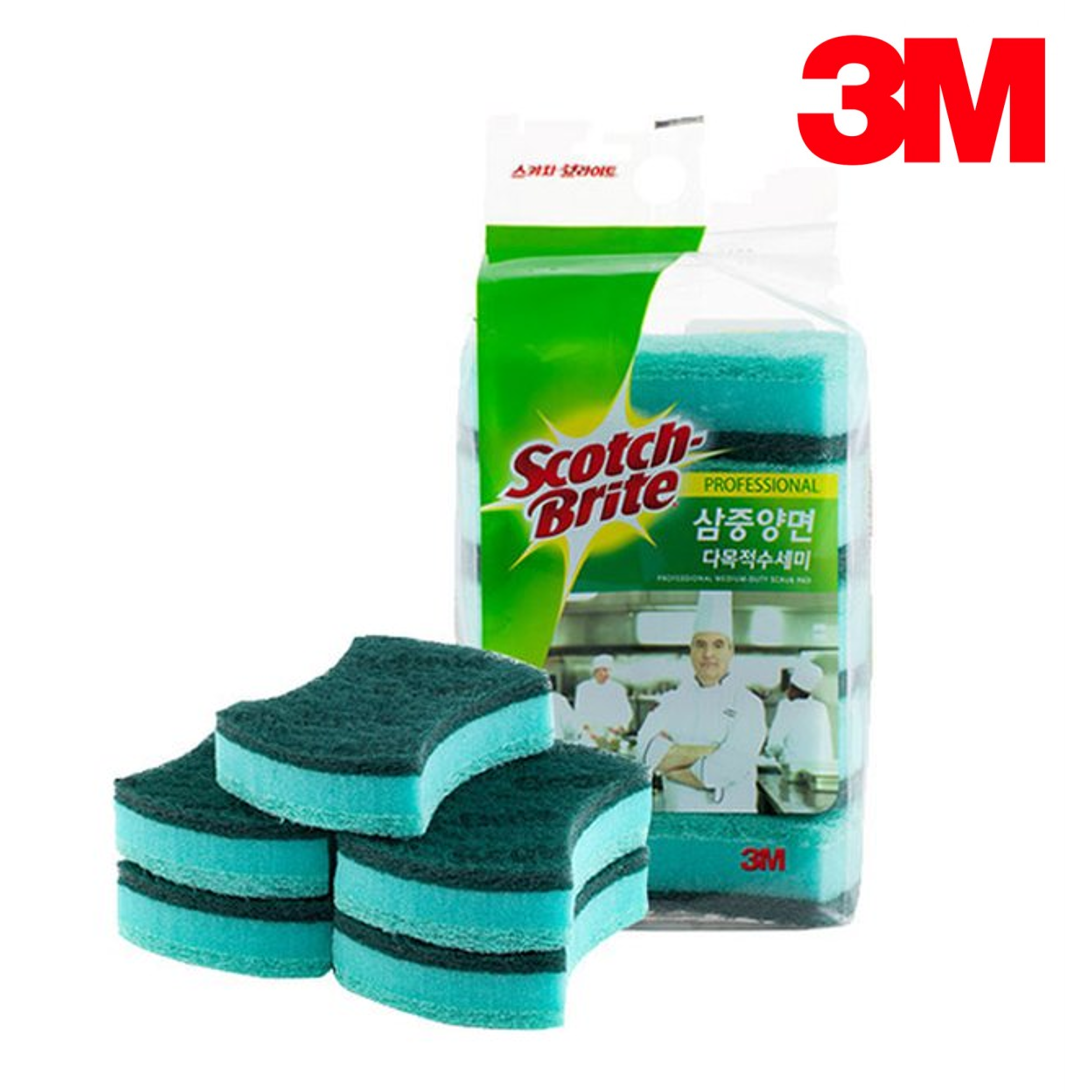 스카치브라이트 항균 삼중양면 다목적 수세미 19,000원