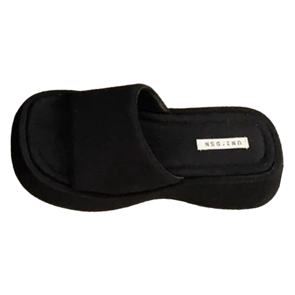 피어니스트 여성용 심플 스타일 와이드 통굽 슬리퍼 23,800원