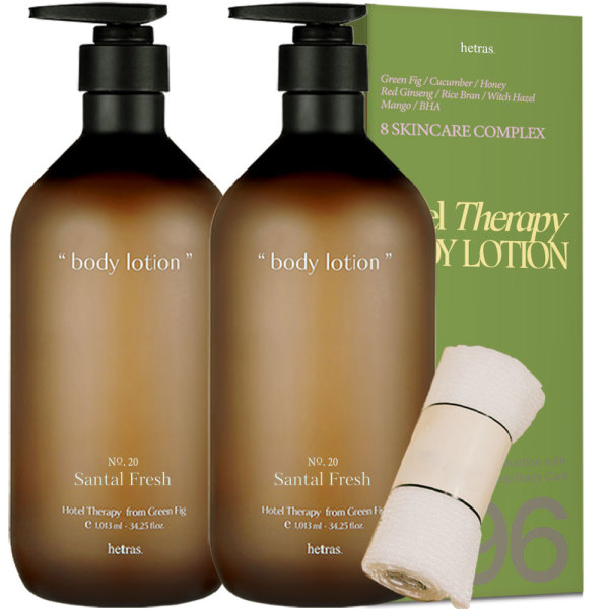 (상탈프레쉬향) 헤트라스 호텔테라피 바디로션 크림 입 퍼퓸 대용량 고보습 +샤워타올 증정 25,700원