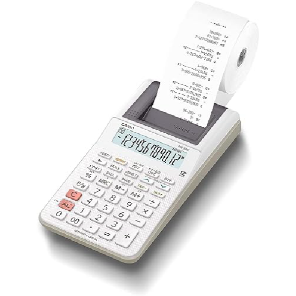 카시오 프린터 계산기 핸디 타입 12 자리 HR-8RC-WE 61,000원