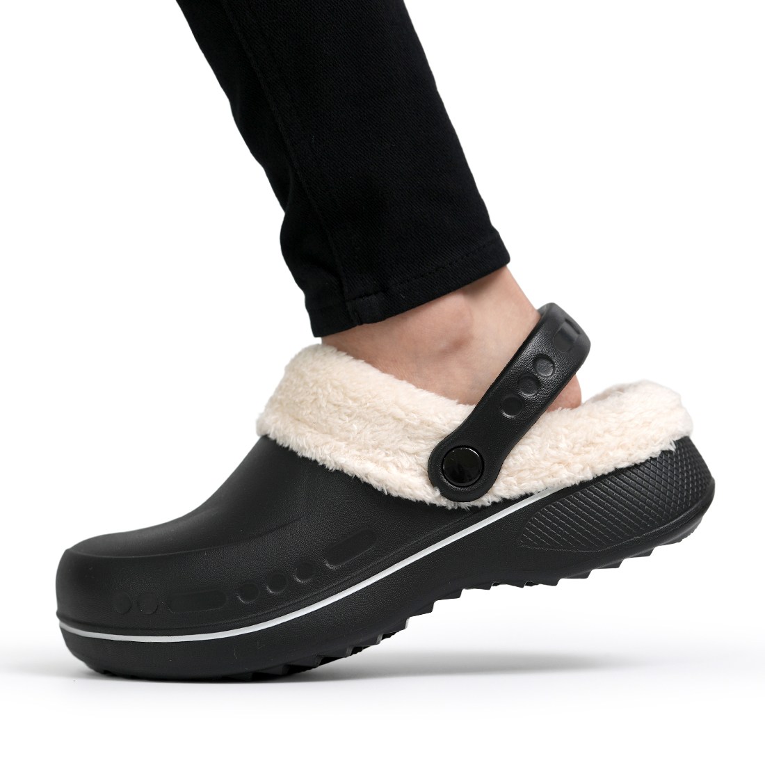 겨울 털 EVA 클로그 투웨이 슬리퍼 여성 남성 발편한 경량 퍼 방한 스트랩 실내화 샌들 다용도 따뜻한 털신 19,900원