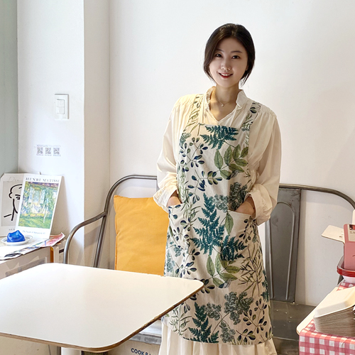 올리브 앞치마 고급나염 린넨 코튼 국내제작상품, 퍼플올리브, 1개 41,900원