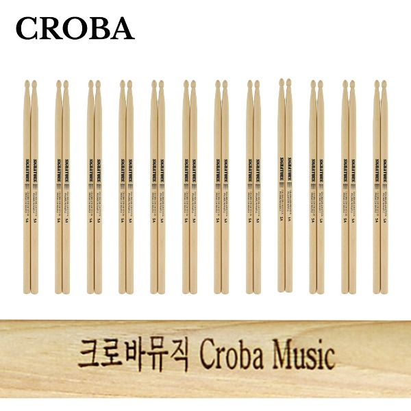 크로바 프리미엄 메이플 드럼스틱 5A/7A 각인무료 1SET 12조 108,000원