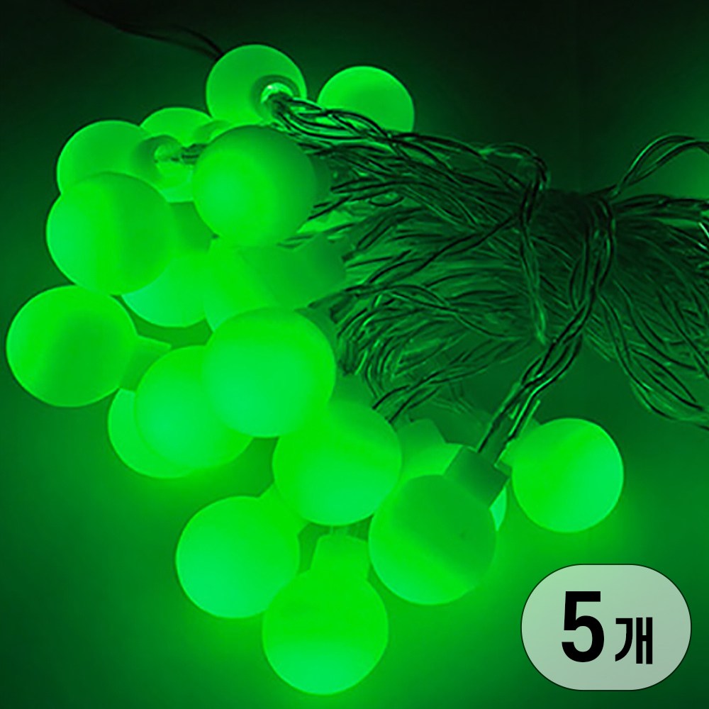 LED 건전지타입 무선 휴대용 인테리어 줄 조명 전구 모음 LED aa건전지 앵두전구 40구, 투명선 녹색 36,000원