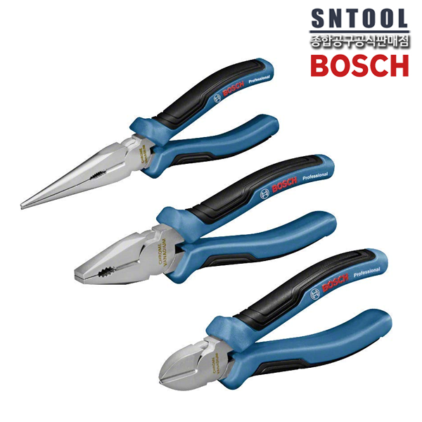보쉬/플라이어세트/3pcs/펜치/니퍼/롱노우즈/1600A016BG/필수/선물용/수공구/SET/필수템/뺀찌/뻰치/BOSCH 43,100원