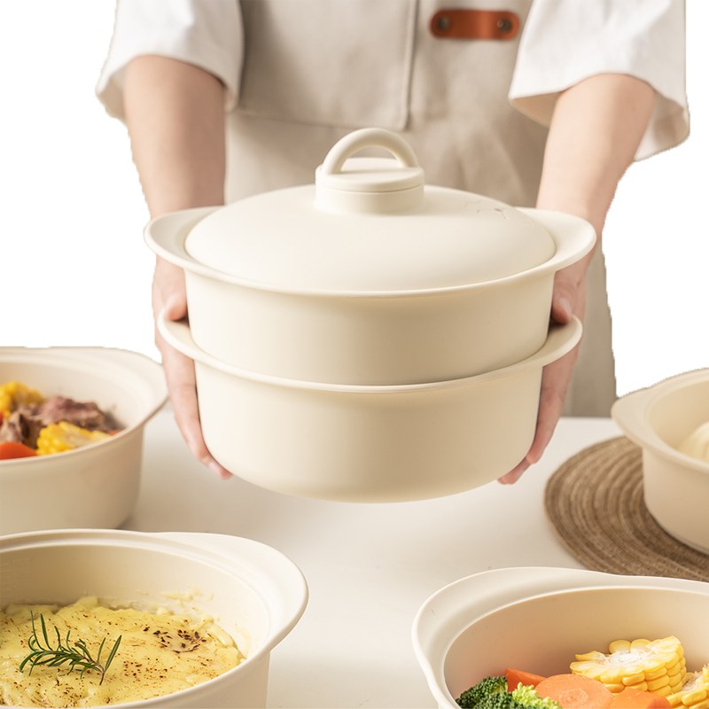 FASEN 이중 실리콘 찜기 대용량 다용도 전자레인지용기 따로따로 쓸 수 있는 스팀 촉촉 2단 실리콘찜기 38,800원