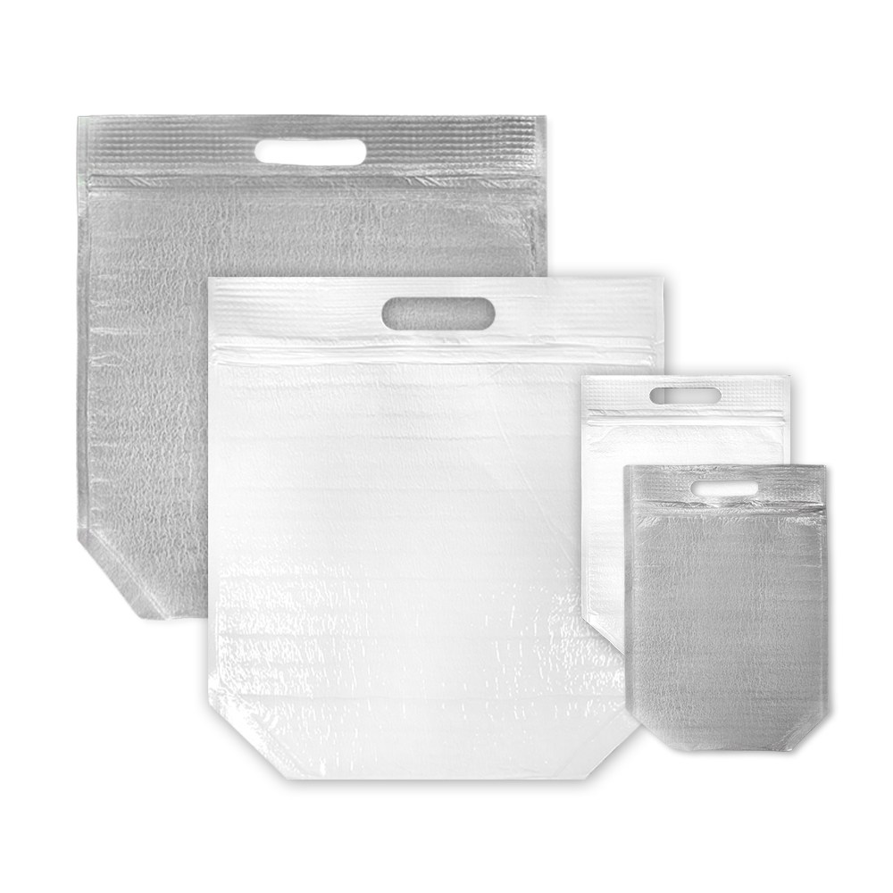 유영코리아 은박(화이트)보온보냉팩 손잡이지퍼형 스탠드 보온보냉봉투 50매 63,000원