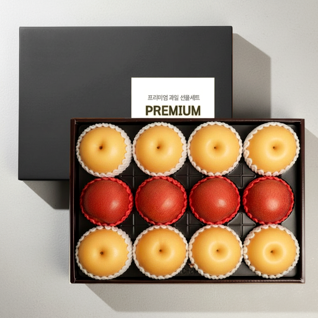 명품청과 사과 + 배 혼합과일 프리미엄 선물세트, 1개, 6.6kg (사과4+배8) 110,000원