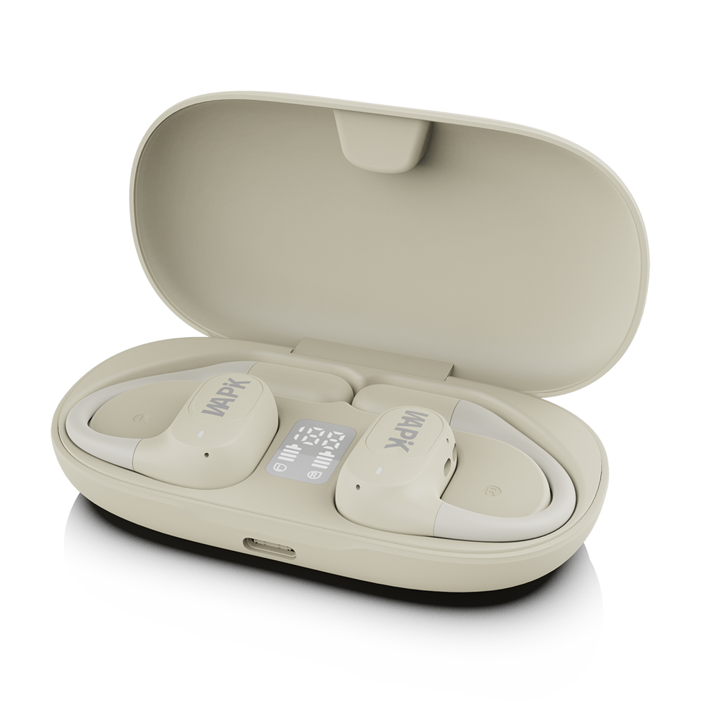 와피크 귀걸이형 RS3 오픈핏 무선 이어폰 오픈형 블루투스 에어전도 운동 게임용, 아이보리 94,900원