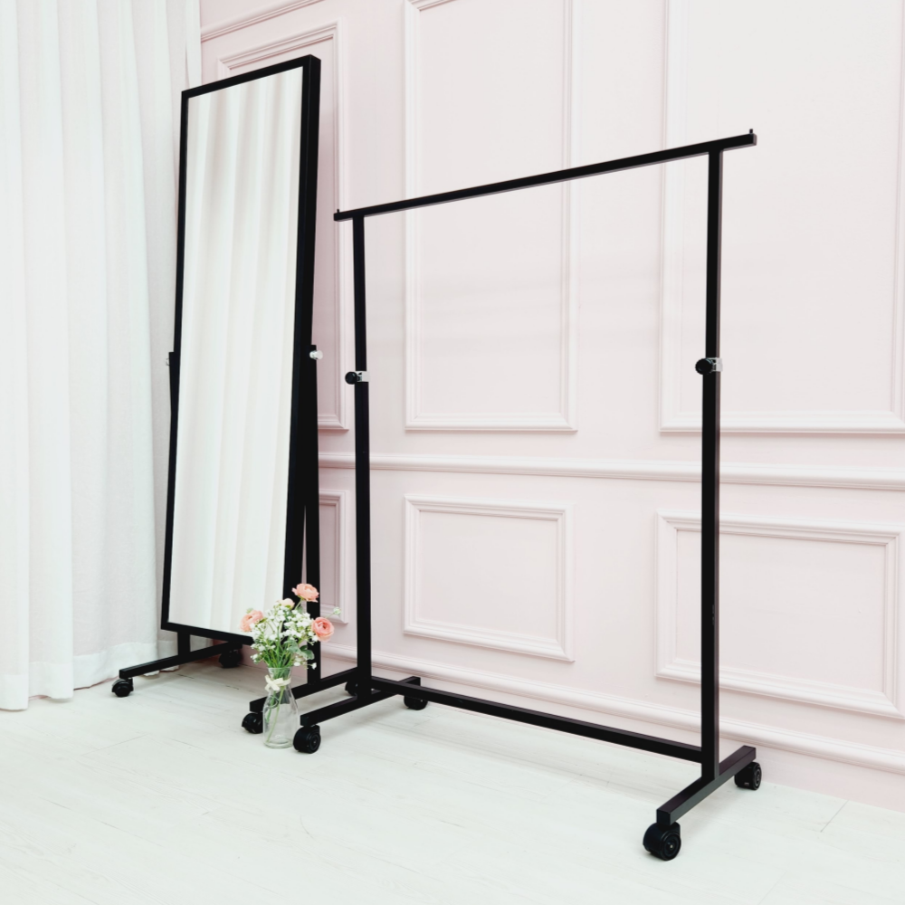 디자인단단 튼튼한 이동식 철제행거 클래식와이드 68,000원