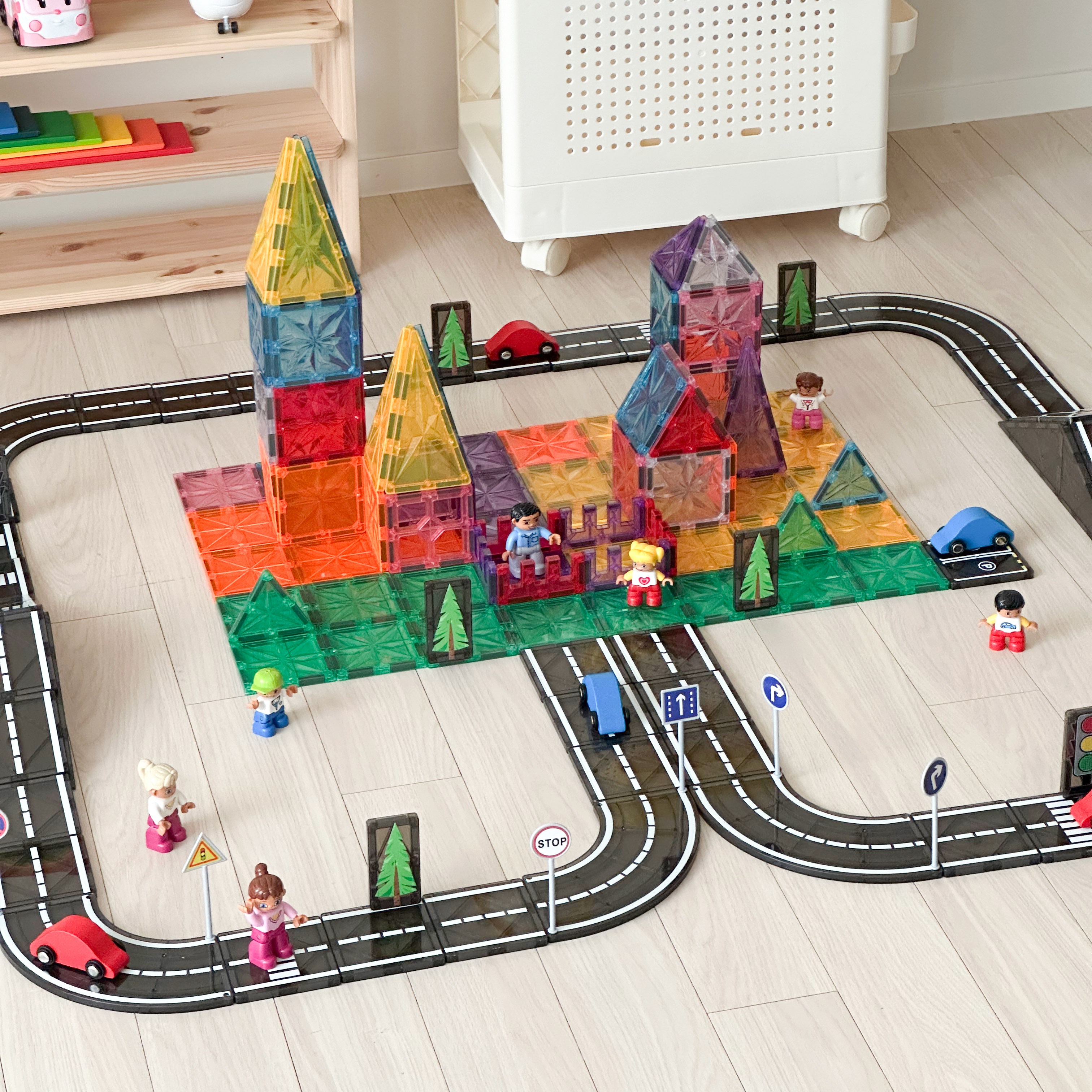 맥킹덤 도로 맥타일즈 자석블럭 교구 장난감 30PCS, 1개 31,900원