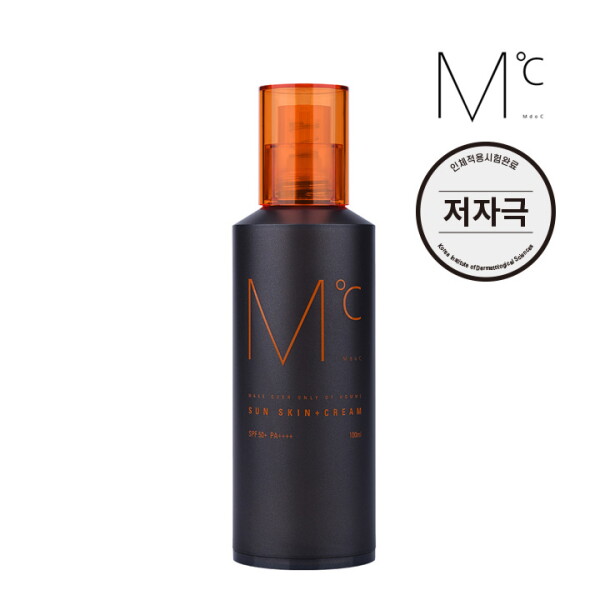 [엠도씨] 선 스킨 플러스 크림 100ml SPF50+ PA++++ (남성 올인원 선크림)(GIFT)파우치 5매(랜덤증정) 30,970원