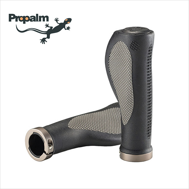 [Propalm] 프로팜 락온 에르고 편안한 자전거 그립 (블랙/그레이링) - 대만산 품질최상, 그레이링, 1세트 19,900원