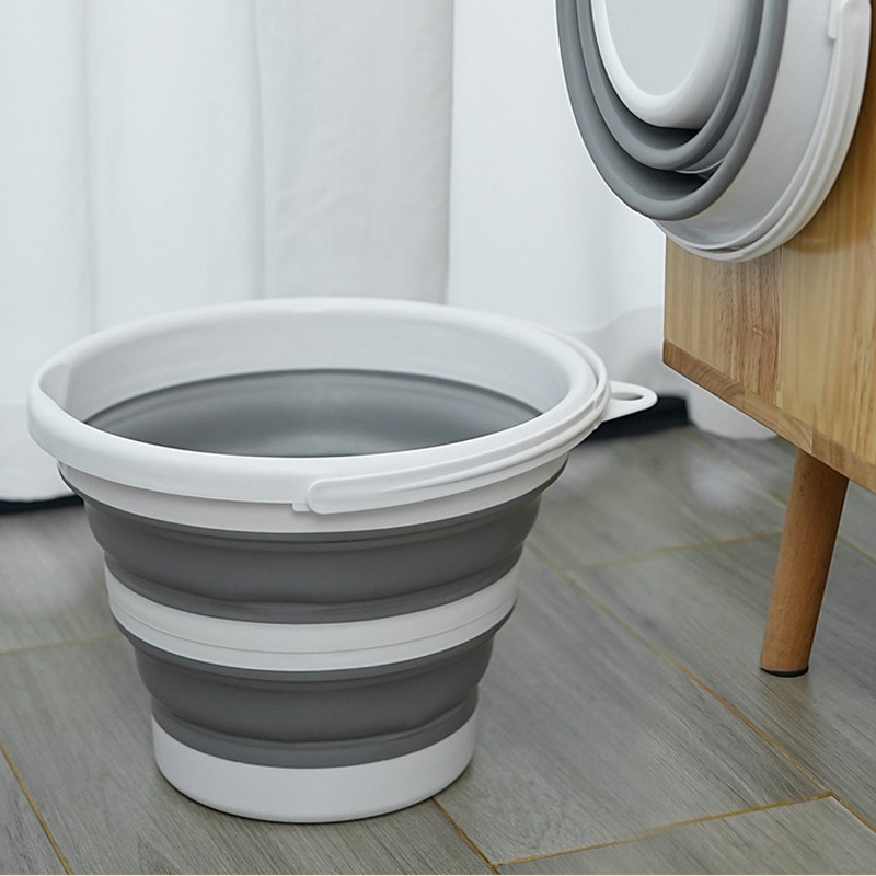 마벨인홈 다용도 접이식 물통 양동이 세차버킷 2개, 1세트, 그레이 소형 9,900원