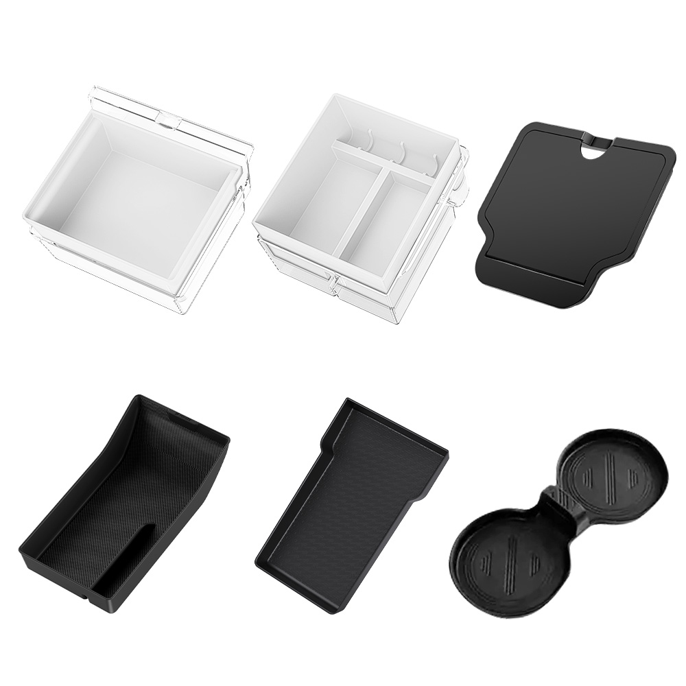 YZ 테슬라 다용도 수납 정리함 3종세트 센터 악세사리 콘솔박스 보관함 수납함, 6종세트 모델3 하이랜드/모델Y 주니퍼, 화이트 49,900원