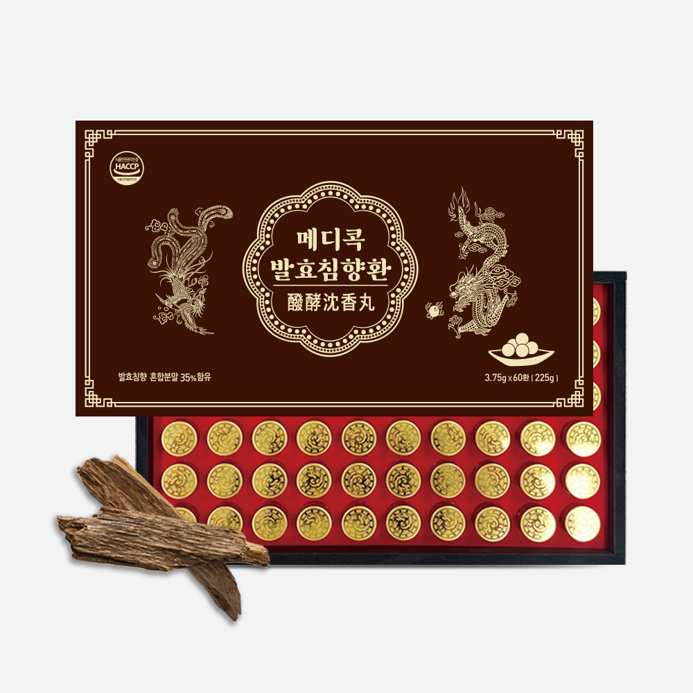 메디콕 프리미엄 발효 침향환 60환 선물세트, 1세트, 3.75g 99,000원