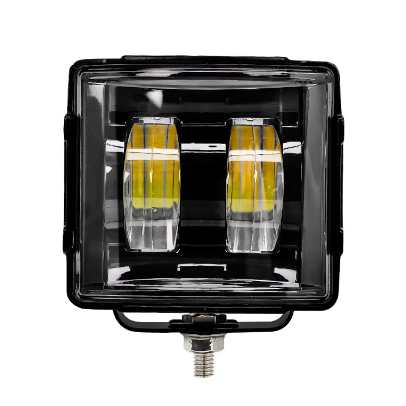 슈퍼 밝은 사각형 렌즈 자동차 LED 수정 헤드 라이트 노란색과 흰색 2 색 오프로드 차량 보조 스포트라이트 12V24V 전면 범퍼 조명 26,630원