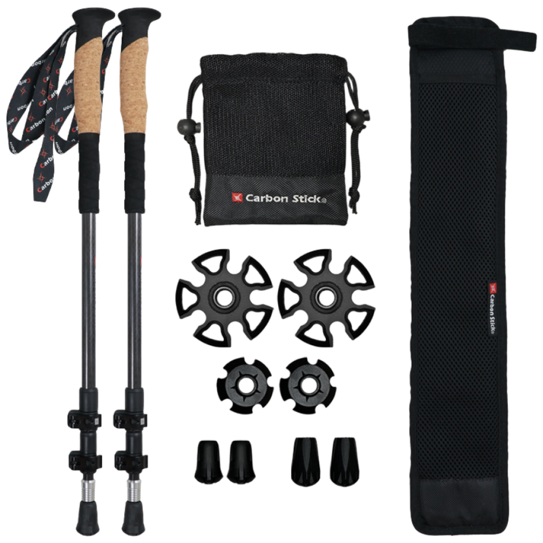 [엑스카본] MX-4 초경량 카본 등산스틱 접이식 손목스트랩 2개 89,000원