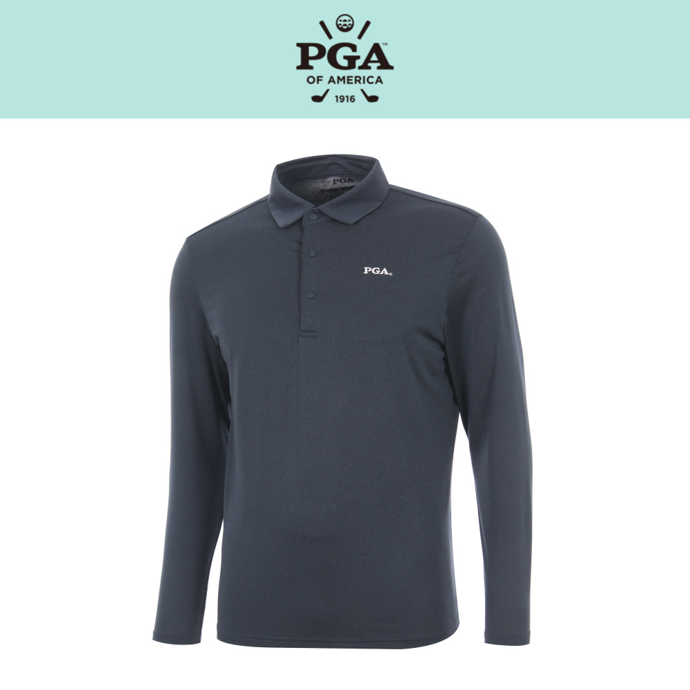 PGA 남성 베이직로고 긴팔 PK티셔츠 PGMTS43301 31,470원