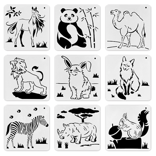 (주)아트인 동물 스텐실본(20매 세트) 8,000원