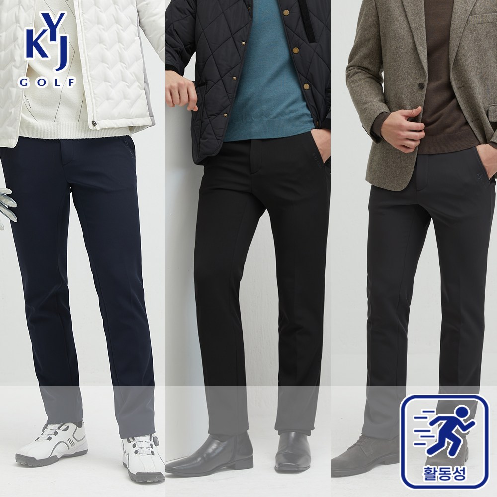 김영주골프 남성 스판 히든밴딩 기모 본딩 팬츠 K341 39,900원