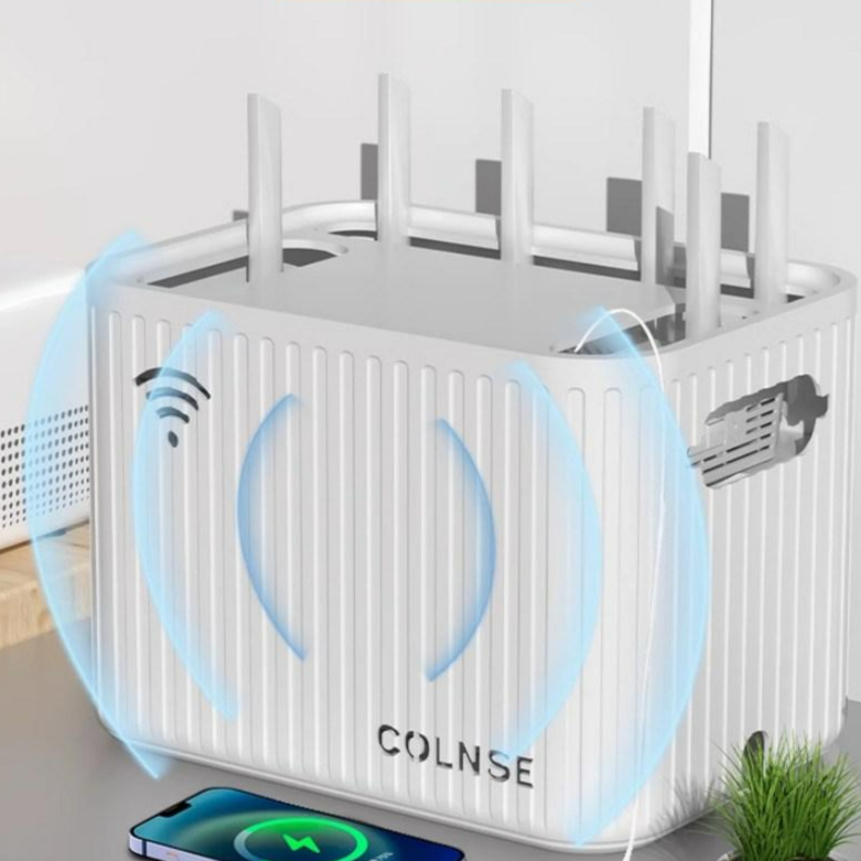 공유기정리함 커버 콘센트가리개 커버 멀티탭 정리 셋톱박스 전선 정리 콘솔박스 수납함 2단, 1개 10,400원