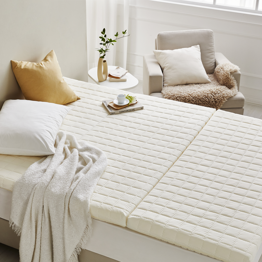 느루잠 접이식 3단 매트리스 코지아이보리 퀸 Q 239,000원