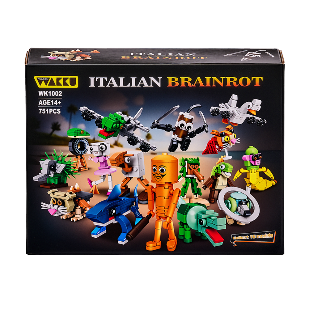 Wakku 이탈리안 브레인롯 Italian brainrot 블록 프리미엄 16종 블럭세트 Pcs751어린이날선물, 16in1 세트 30,320원