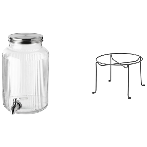 [무료배송] 이케아 VARDAGEN 음료디스펜서와 스탠드 세트/물통/물병/대형물통/유리물병 46,100원