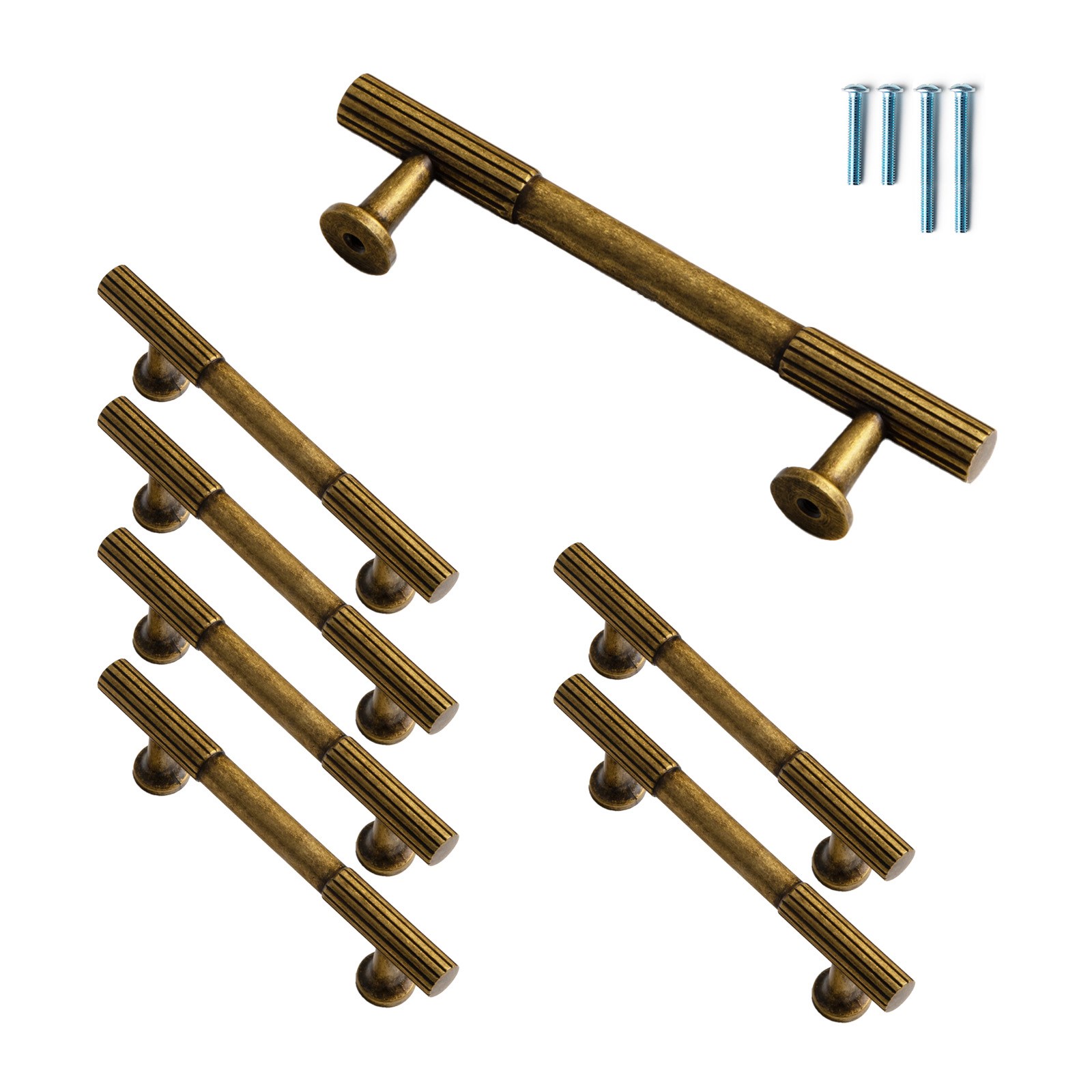 Goo-Ki 서랍손잡이 아연합금가구손잡이, 6개, 96mm,GT-앤티크 황동 64,300원