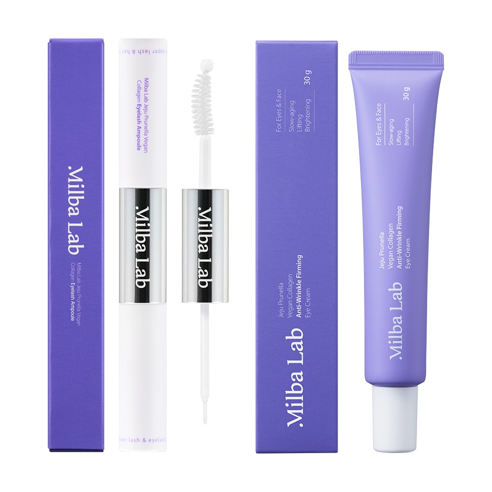 밀바랩 제주 프루넬라 비건 콜라겐 속눈썹 영양제 10ml + 주름 탄력_아이크림 30g, 1세트 23,800원