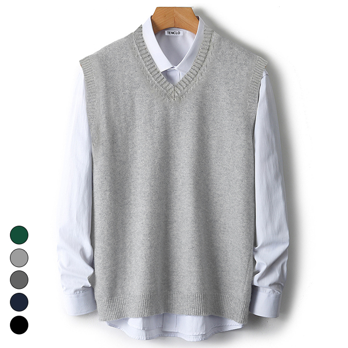 텐클로 빅사이즈(85-130까지) 남여공용 브이넥 니트 조끼 스웨트 베스트 TC-410 19,800원