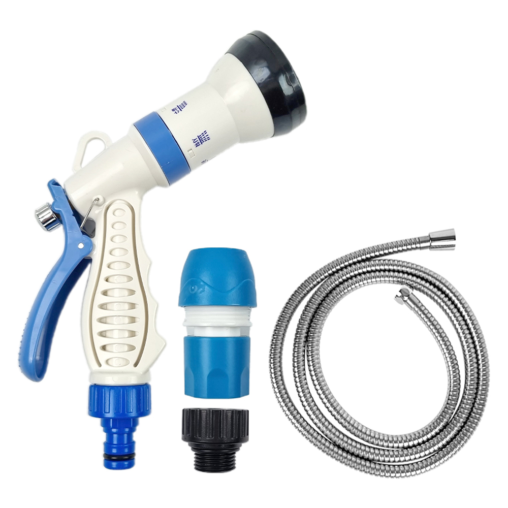 월드크린 다기능 스프레이건 + 스텐 호스줄 2m 세트, 1세트, 혼합색상 10,300원